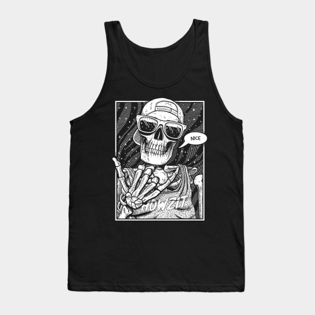 Nice - Cool Bones Skeleton Tank Top by GAz